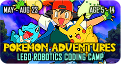 Pokemon Adventures Lego Robotics Coding Summer Camp May June July August 2023 for Age 5 to 14 Singapore WondersWork